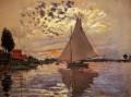 Velero en Le Petit Gennevilliers Claude Monet